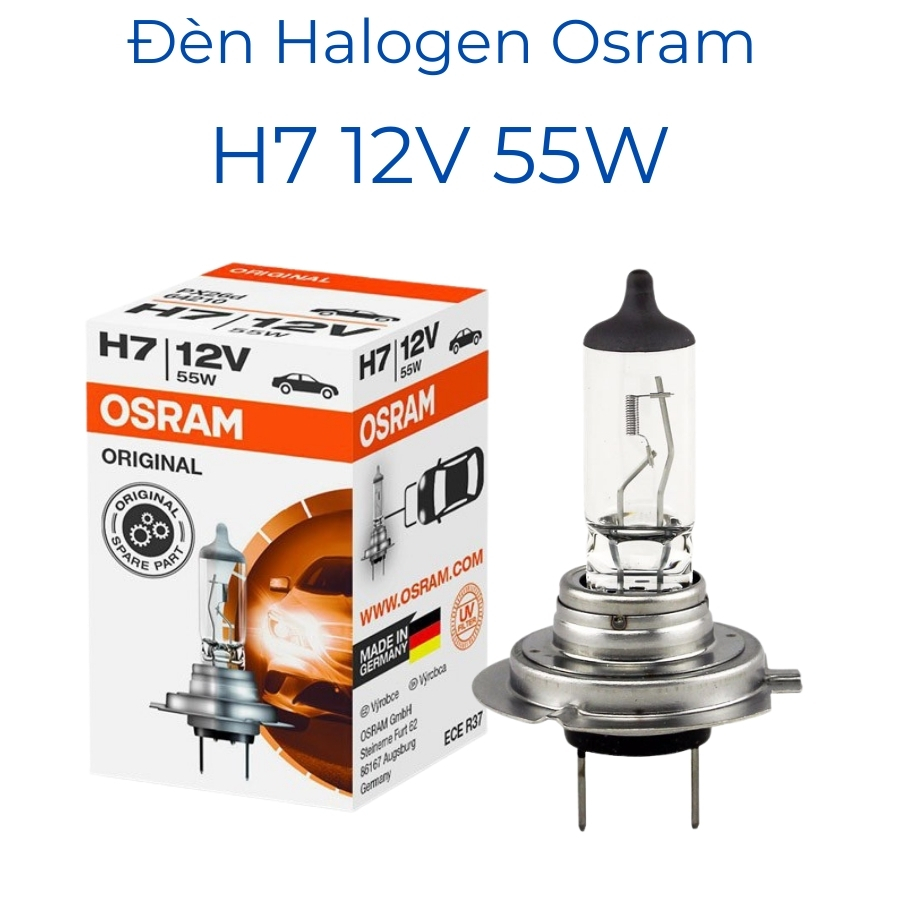 bóng đèn osram, bóng đèn pha ô tô osram H7 12V, đèn osram H7 12V dành cho xe ô tô