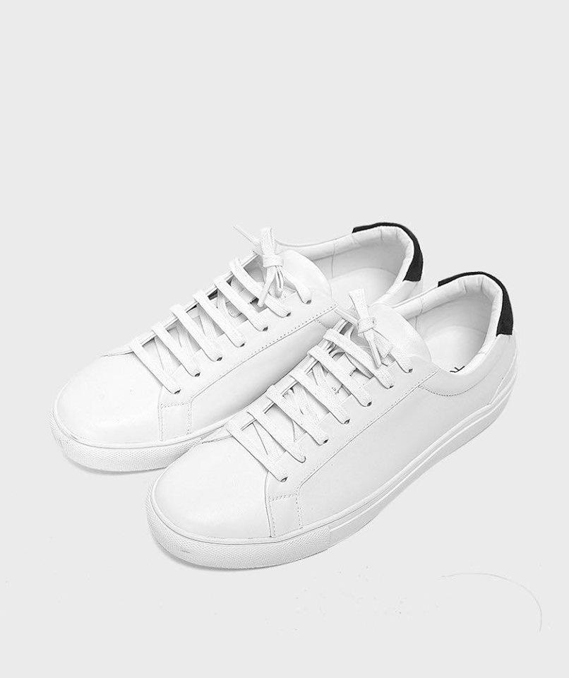 Giày Nam Sneaker Trắng Đáp Đen - Gl212024