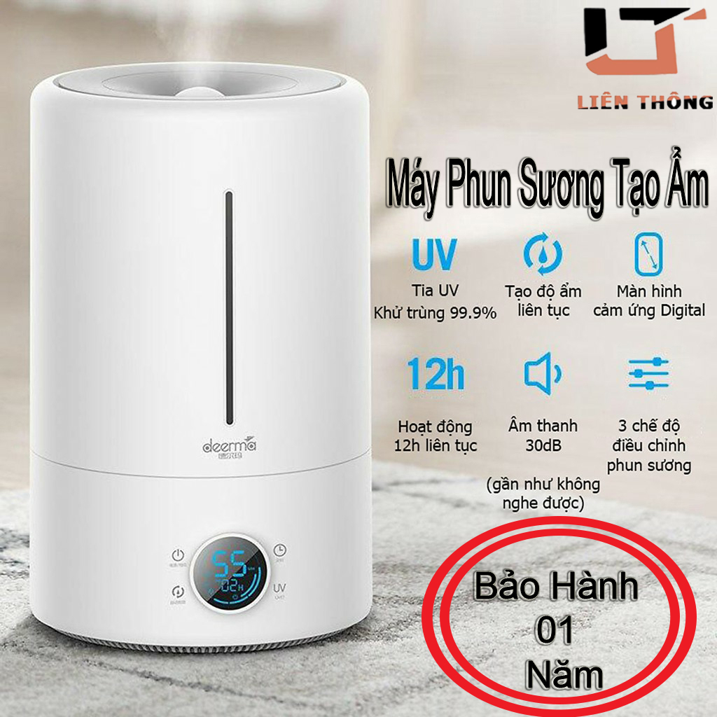 Máy Tạo Độ Ẩm Phun Sương Xiaomi.Công Nghệ Diệt Khuẩn Làm Sạch Không Khí Cùng Vói TIA UV MÀN HÌNH LED Cảm Ứng