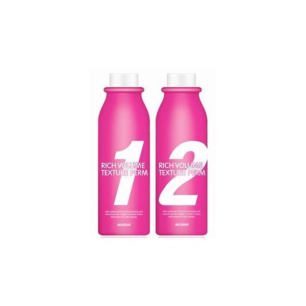 Uốn thảo dược đa năng uốn nóng và uốn lạnh mugens rich volume texture perm 2 x 500ml