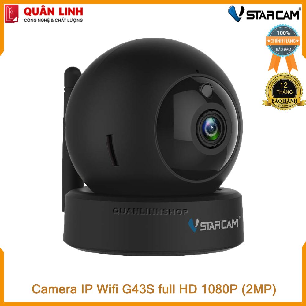 Camera giám sát ip wifi hồng ngoại ban đêm vstarcam c43s full hd 1080p 3mp