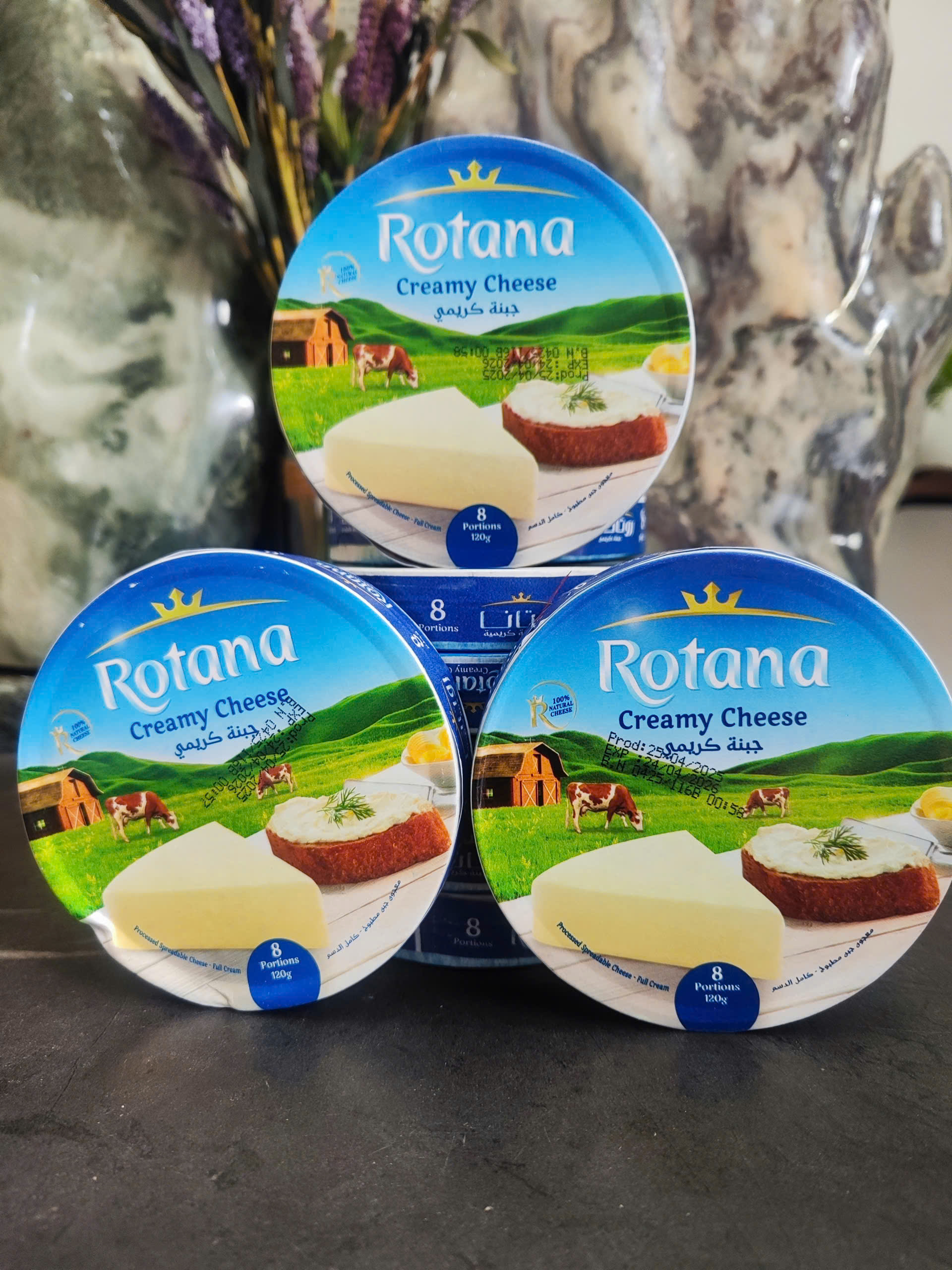 Combo 5 hộp phô mai rotana hy lạp mỗi hộp 120g tốt cho sức khỏe như hỗ trợ phát triển xương và cơ bắp