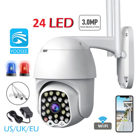 [HCM][ SIÊU NÉT ] Camera Wifi Camera Wifi Ngoài Trời Chống Nước Camara An Ninh Yoosee D26S 24 Led Full HD 1080p Xoay 360 Độ Góc Quay Siêu Rộng Chế Độ Báo Động Đèn Hồng Ngoại 2 Anten Wifi Bắt Sóng Cực Tốt. BH 12 Tháng.