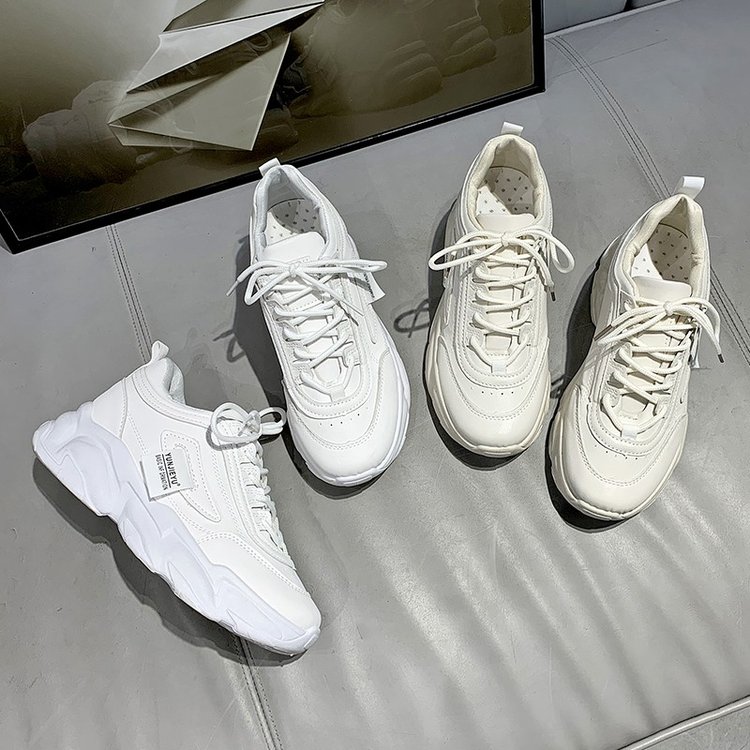 Giày nữ, giày sneaker nữ uzlang độn đế. Chất liệu đi êm chân, giày nhẹ, không gây mùi