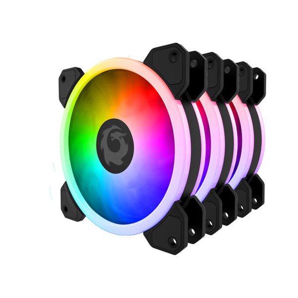 Bộ 3 fan tản nhiệt rgb forgame cat eye bh 12 tháng