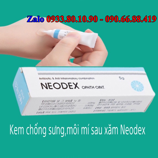 Kem Neodex 5g Hàn Quốc chống sưng viêm phun xăm thẩm mỹ - Giảm sưng phun Mày Môi Mí - phòng chống mụn nước khi xăm môi