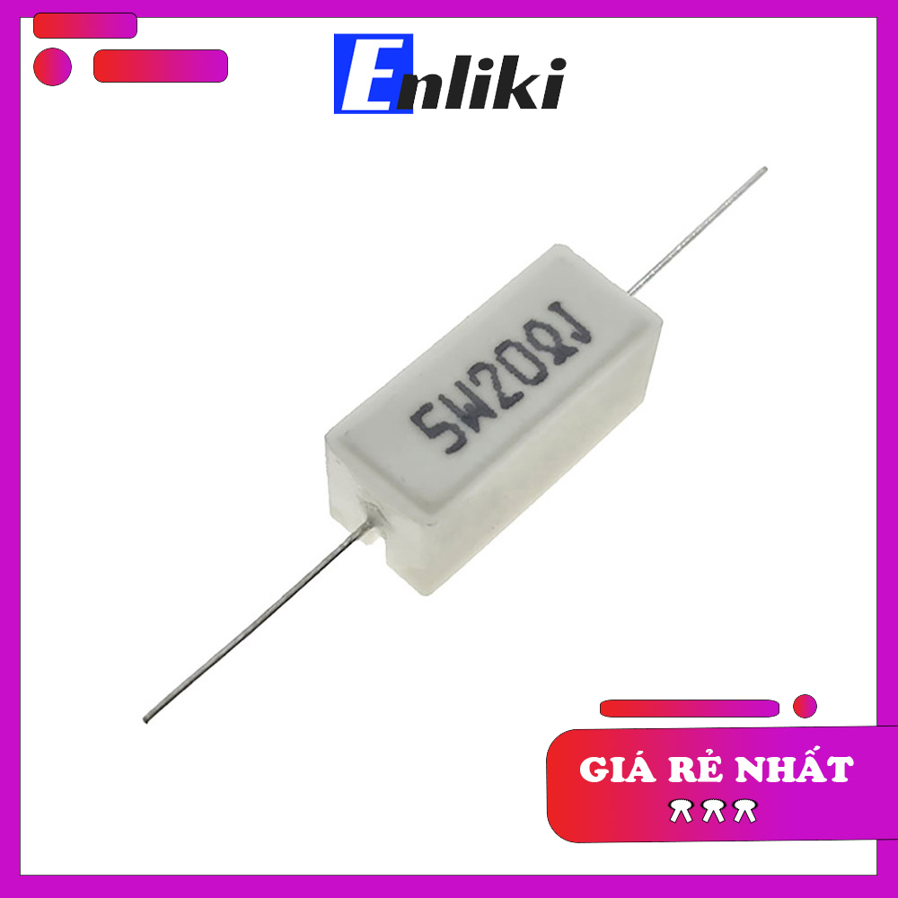 Điện trở sứ 20r 5w