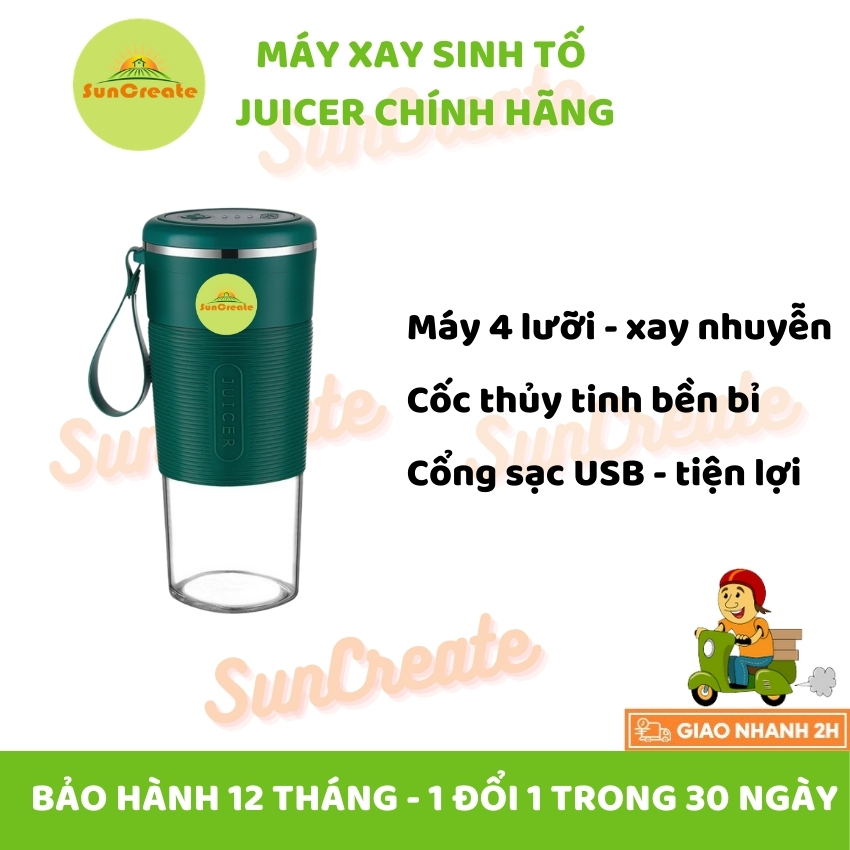 Máy xay sinh tố mini đa năng juicer cup chính hãng 1 đổi 1 trong 30 ngày