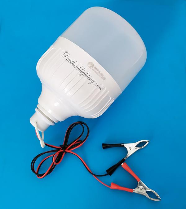 [SALE] Bóng đèn LED Búp kẹp bình ắc quy 12V - 24V DC 12W Rạng Đông