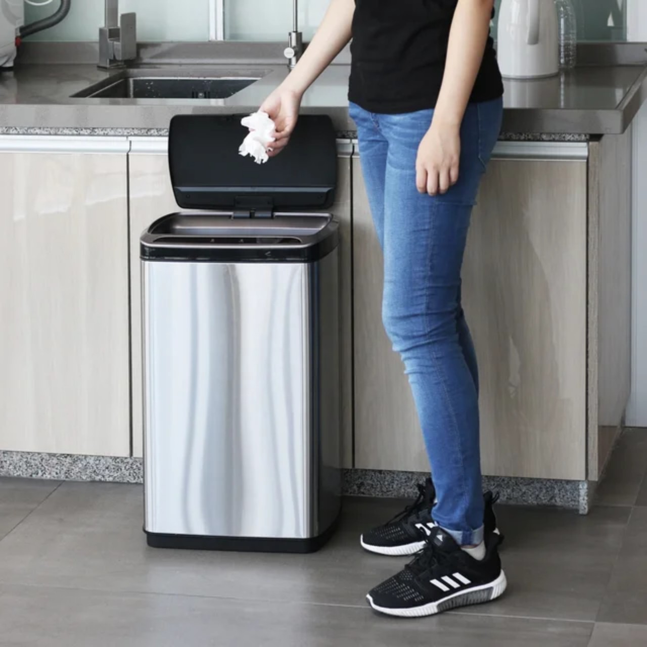 Thùng rác thông minh tự động 50 lít