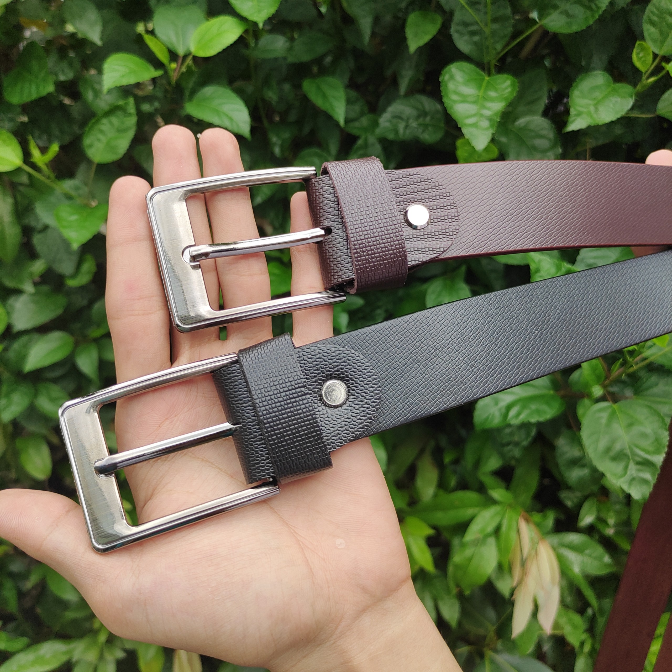 Thắt lưng nam dây nịt nam giảm giá cực sốc - Dây Da Mặt Kim Màu Đen - Có Đủ 2 Loại Dây 115cm Và 135cm (Bảo hành 12 tháng)