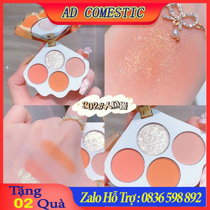 Nhủ mắt kim tuyến vỏ sò Maffick SeaShell 4 ô