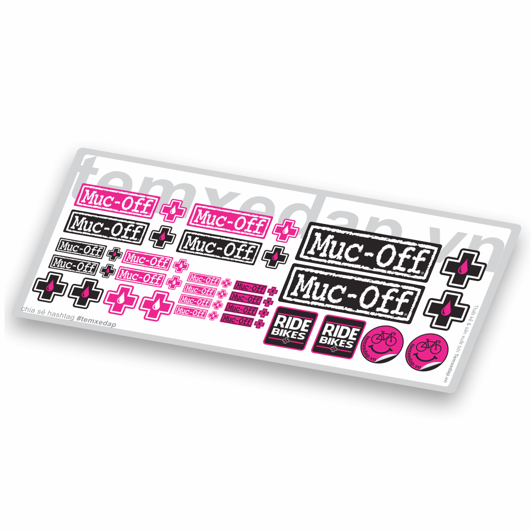 Tem sticker dán trang trí xe đạp MUC-OFF | Bicycle Sticker | Temxedap.vn