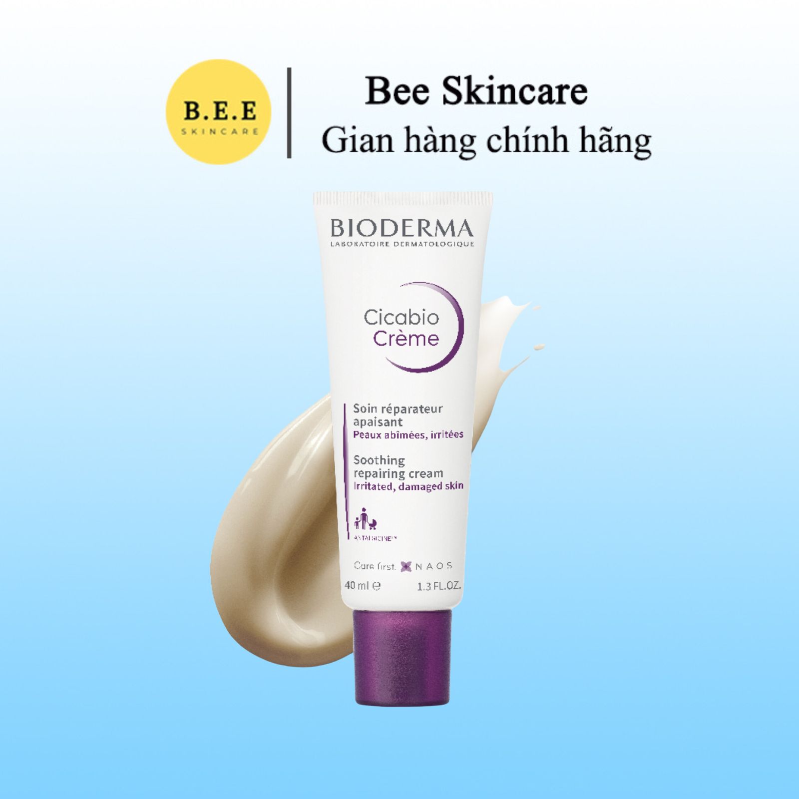 Kem dưỡng phục hồi da Bi.oderma Cicabio Creme 40ml