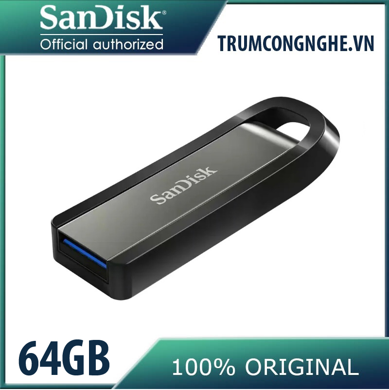 USB 3.2 SanDisk Extreme Go CZ810 64GB Tốc Độ upto 395MB/s Siêu Nhanh