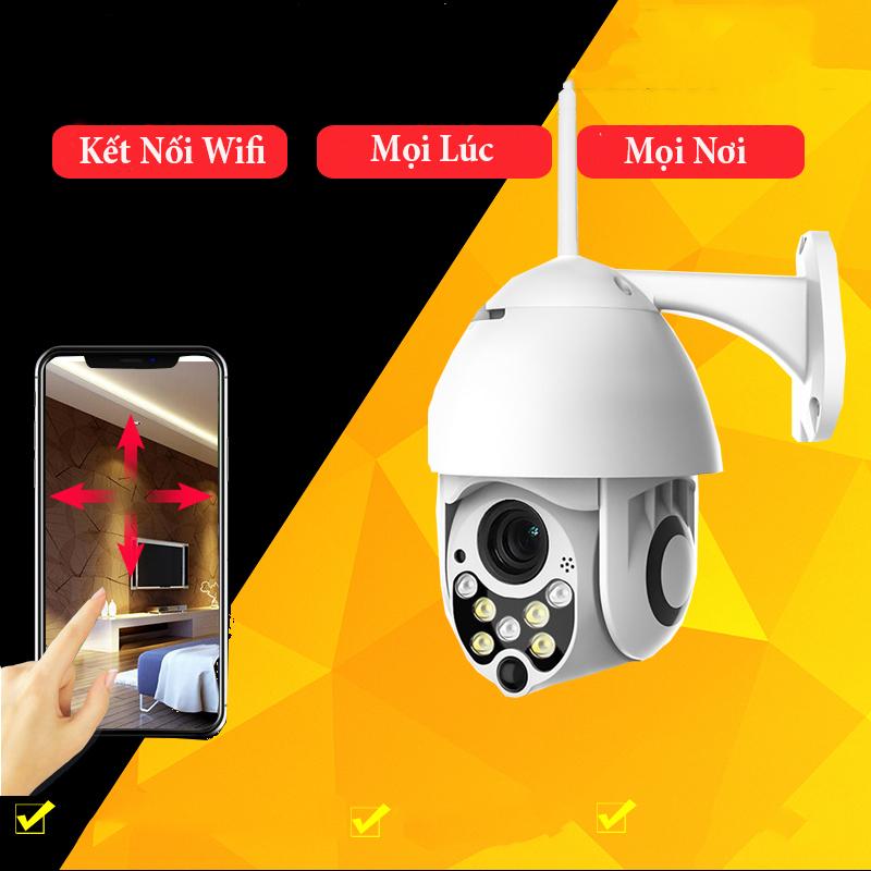 camera quay 360 độ full HD giám sát toàn cảnh 360 độ, camera theo dõi qua điện thoại, camera quan sát ngoài trời, camera hồng ngoại quan sát ngày đêm, Camera IP không dây xoay 360 độ quan sát ngày đêm. Kết nối điện thoại & đàm thoại 2 chiều