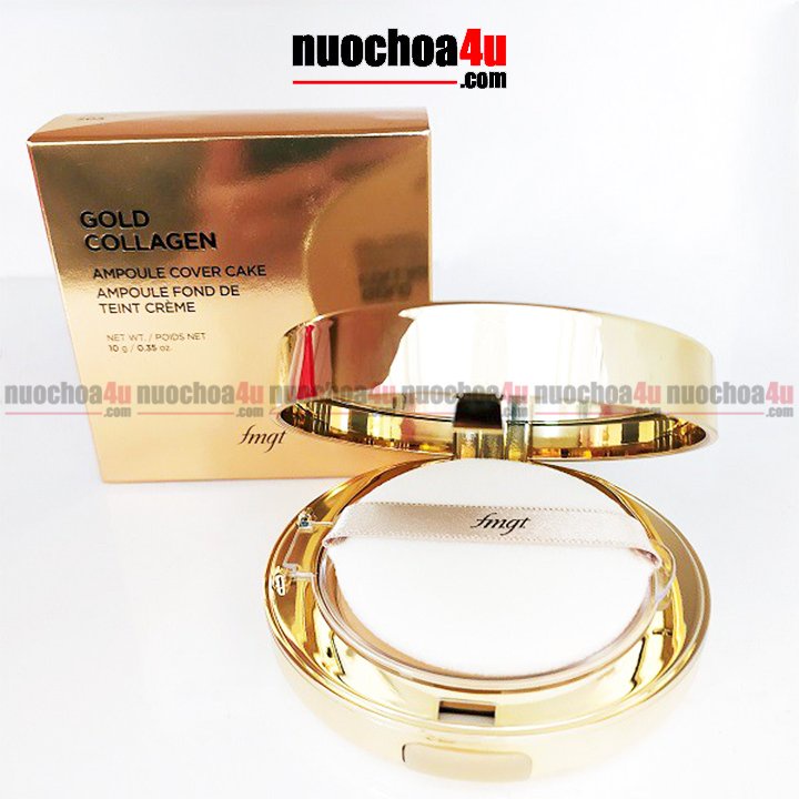 Phấn nén the faceshop- gold collagen ampoule two-way pact spf40 pa++ 9.5g