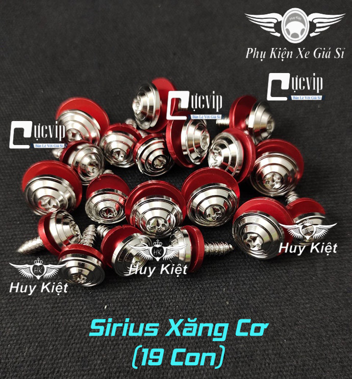 [Giá Siêu Rẻ] Full Ốc Dàn Áo Salaya Thái Inox 304 + Lông Đền Đỏ Gắn Exciter, Winner, Wave, Dream, Sirius, Future, Vario, AB, Mio M3, Satria, Sonic, Vision