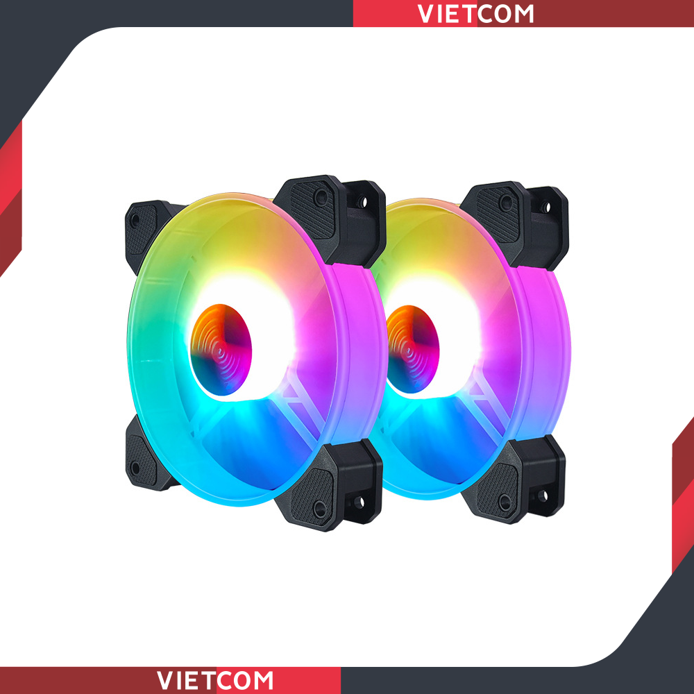 Fan case coolmoon y1 - led rgb - đồng bộ hub coolmoon