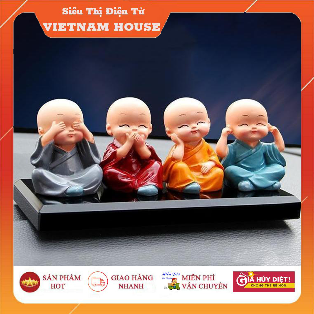 🔴ĐANG SALE || BỘ TƯỢNG 4 CHÚ TIỂU BẰNG SỨ CỰC DỄ THƯƠNG (HÀNG SẮC NÉT LOẠI 1)