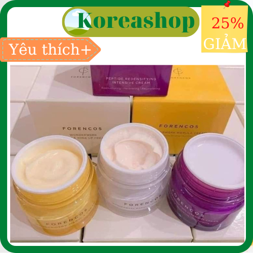 Forencos Tím, Trắng, vàng Kem Dưỡng, Trắng Da Ban Đêm Forencos Peptide Redensifying Intensive Cream