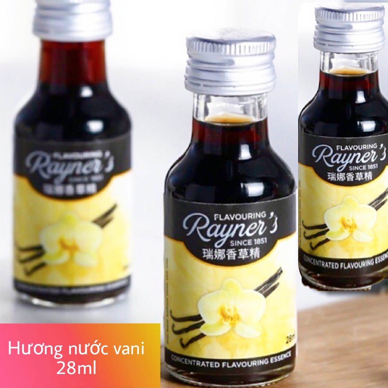 Hương vani, tinh dầu chiết xuất vanilla chai 28ml Vani nước, tạo hương cho các món bánh kẹo, nấu chè