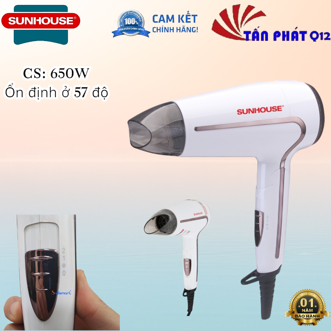 Máy sấy tóc nóng,lạnh Sunhouse SHD2308W