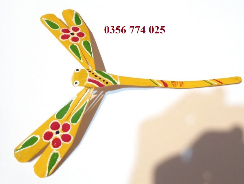 chuồn chuồn tre size 16cm: 10 con (대나무로 마든 잠자리 16x16CM)