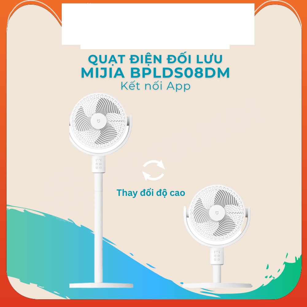 Quạt tuần hoàn không khí xiaomi mijia bplds08dm – điều khiển app, 100 cấp gió, siêu êm