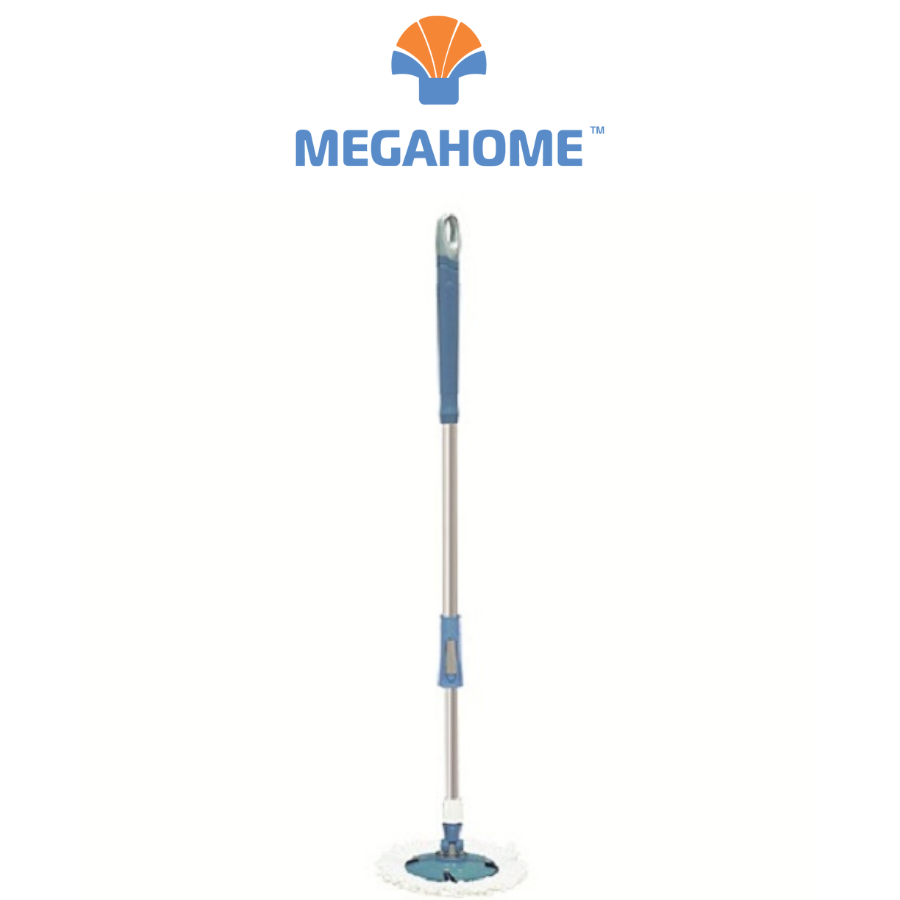 Cây Lau Nhà Megahome Jet Mop Pro sử dụng bông lau dán tiện lợi,bề mặt tiếp xúc rộng,bông lau có thể giặt máy tháo rời