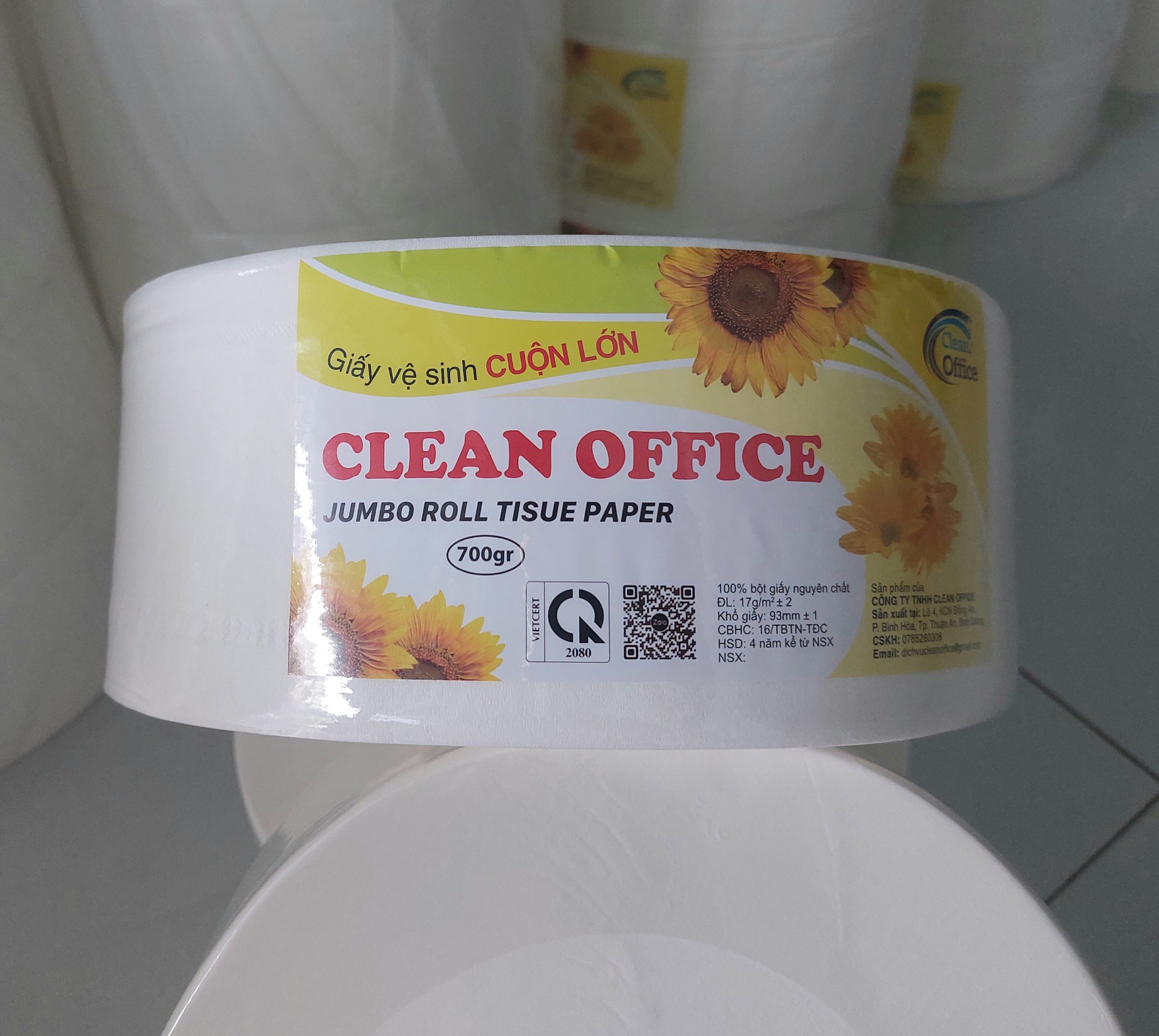 Giấy vệ sinh cuộn lớn cao cấp 700gram
