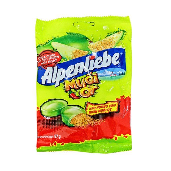 Kẹo alpenliebe hương xoài nhân muối ớt, chua chua, cay cay siêu hot