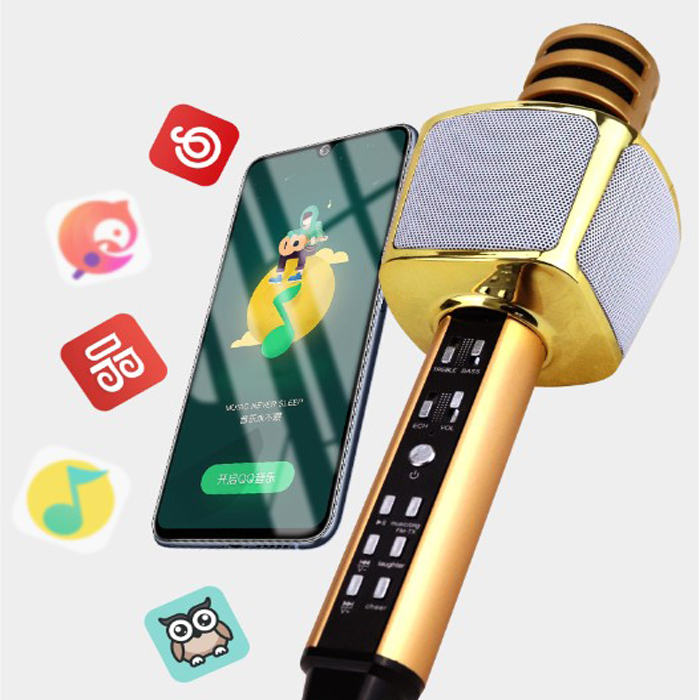 [HCM][Bán Chạy] Micro Karaoke Micro Kèm Loa Bluetooth SD 17 Thanh Hay Mic Hút Hỗ Trợ Đầu Bảo Vệ Mic Cắm USB Thẻ Nhớ Cổng 3.5.