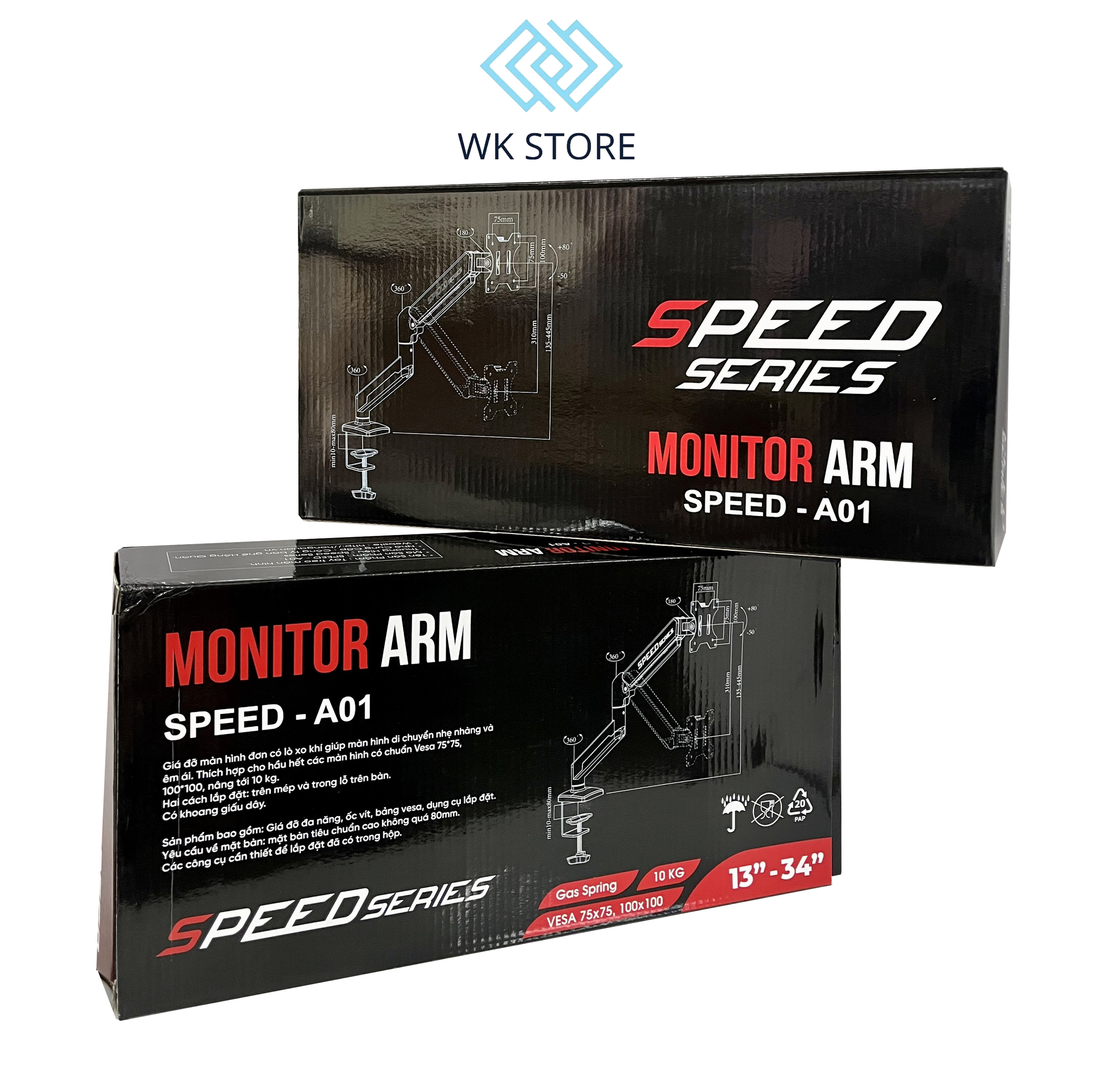 Giá đỡ màn hình máy tính Monitor Arm SPEED-A01 (13 - 34 inch)