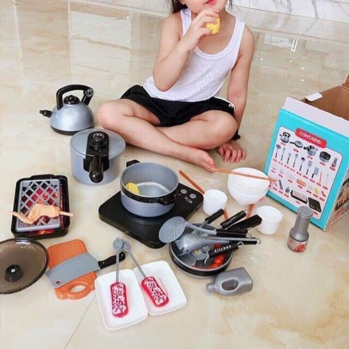 [ HÀNG TỐT ] - BỘ ĐỒ CHƠI NẤU ĂN CHO BÉ 36 MÓN, BỘ ĐỒ CHƠI LÀM BẾP CHO BÉ