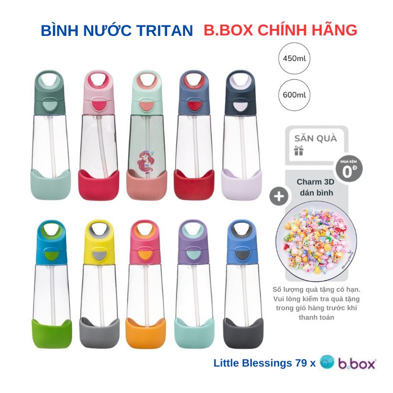 Bình nước tritan cho bé 9m+