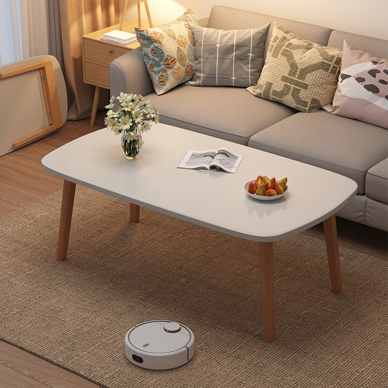 Bàn trà sofa, bàn trà hình chữ nhật đa năng chân gỗ sồi thương hiệu iga - gp101