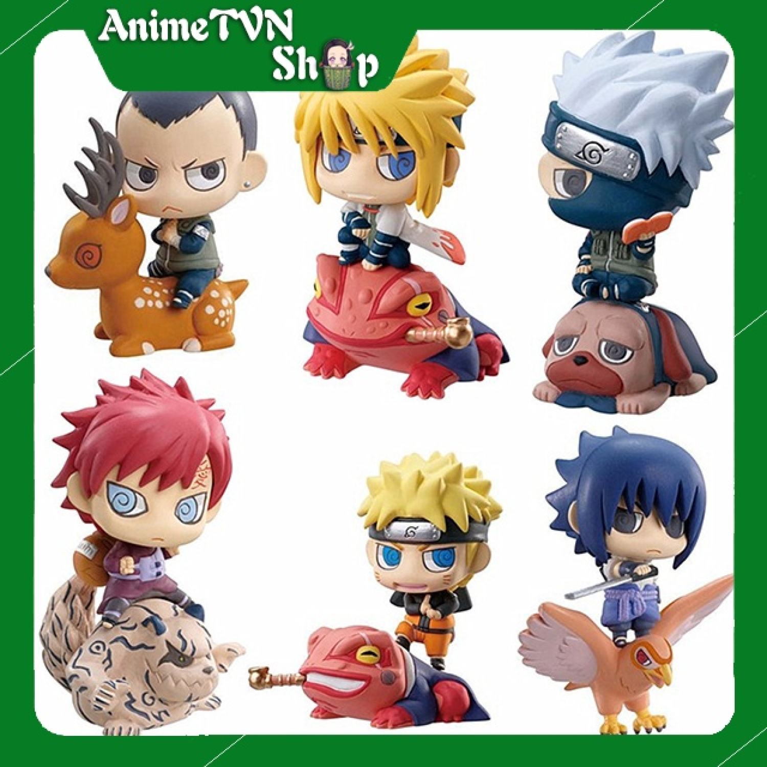 Kit 6 Mini Funko Pop Naruto C Montaria Bonecos Action Figure