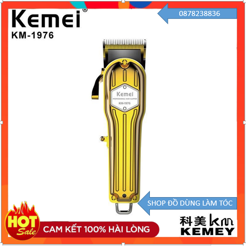 Tông Đơ Cắt Tóc , Kemei 1976 Đã Mài Chuốt Lưỡi - Bảo Hành 6 Tháng