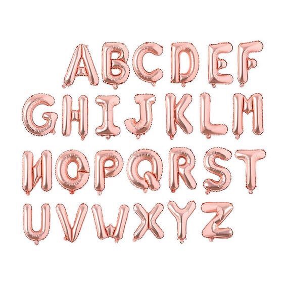Bóng chữ rosegold letter balloon 40cm bso36