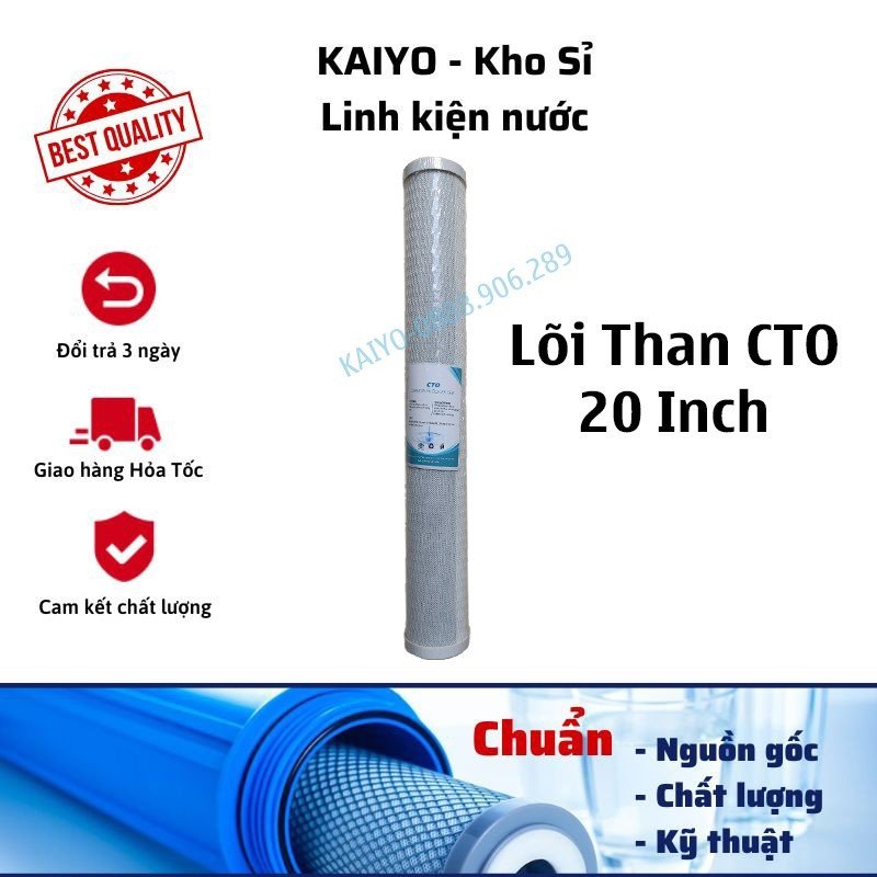 Lõi lọc số cto 20 inch - lọc đầu nguồn