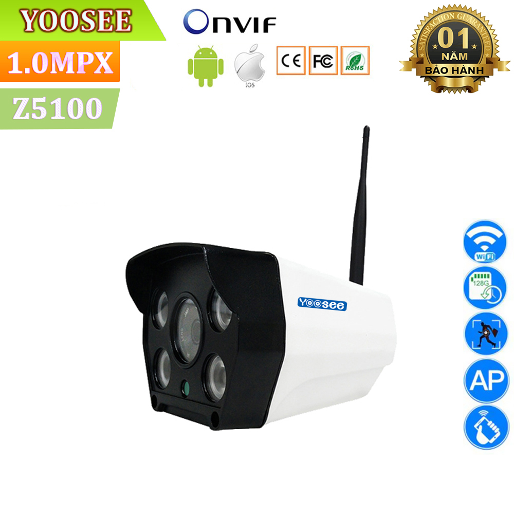Camera wifi ngoài trời yoosee z5100 - hỗ trợ 4 đèn hồng ngoại - cảm biến ánh sáng ngày đêm