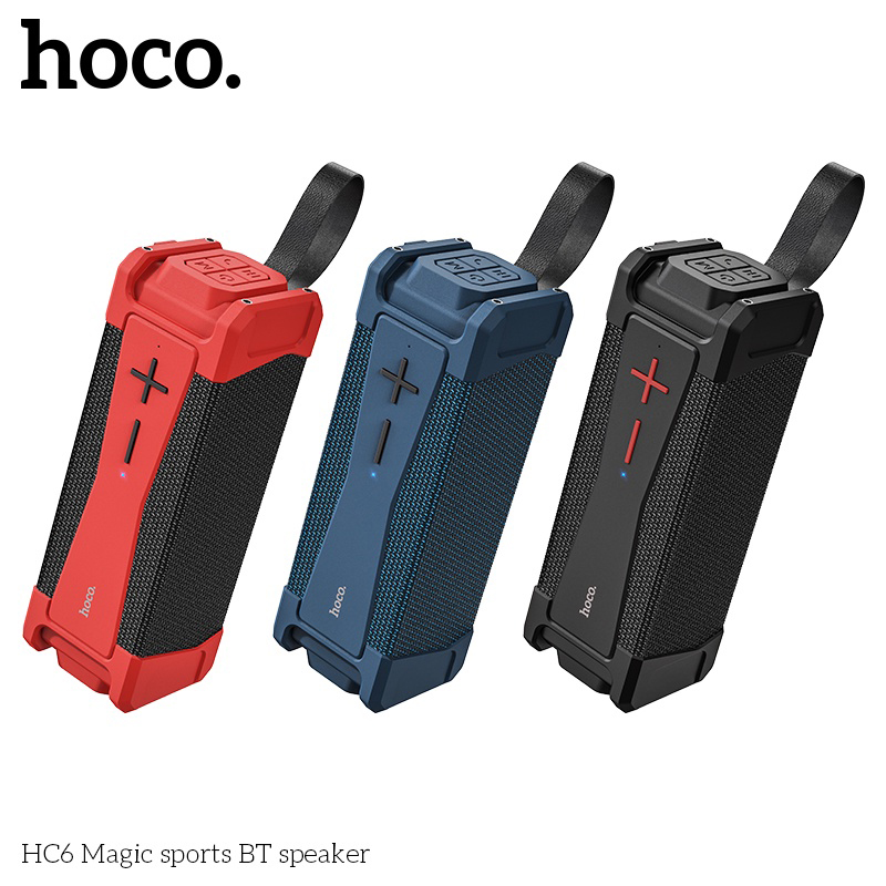 Loa bluetooth Hoco HC6 chống nước, 2 loa, cắm thẻ nhớ TF, USB, công xuất 10*x2, kèm dây treo