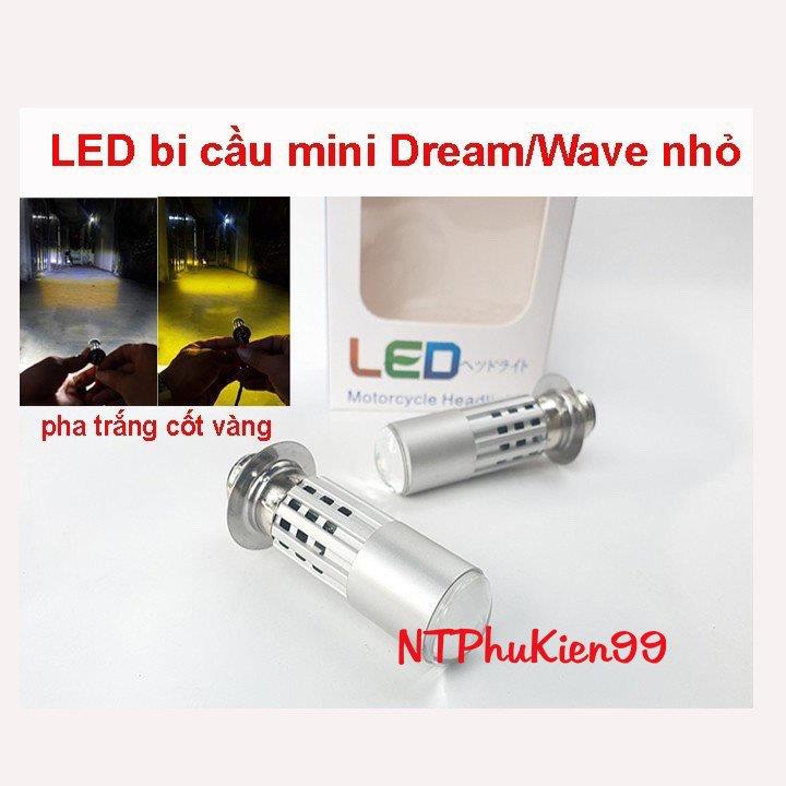 Đèn led pha 2 màu chân m5 siêu sáng lắp cho dream wave ju si đời cũ