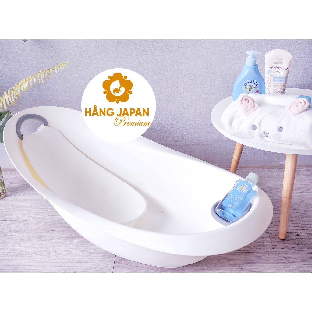 Chậu tắm phi thuyền cho bé - Chất liệu an toàn, màu kem siêu xinh