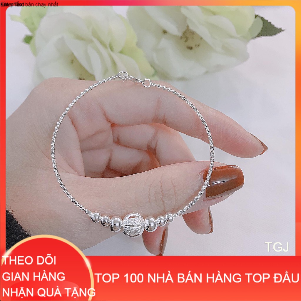 Lắc tay bi cát chuẩn bạc ta có hóa đơn tiệm vàng TGJ10.54