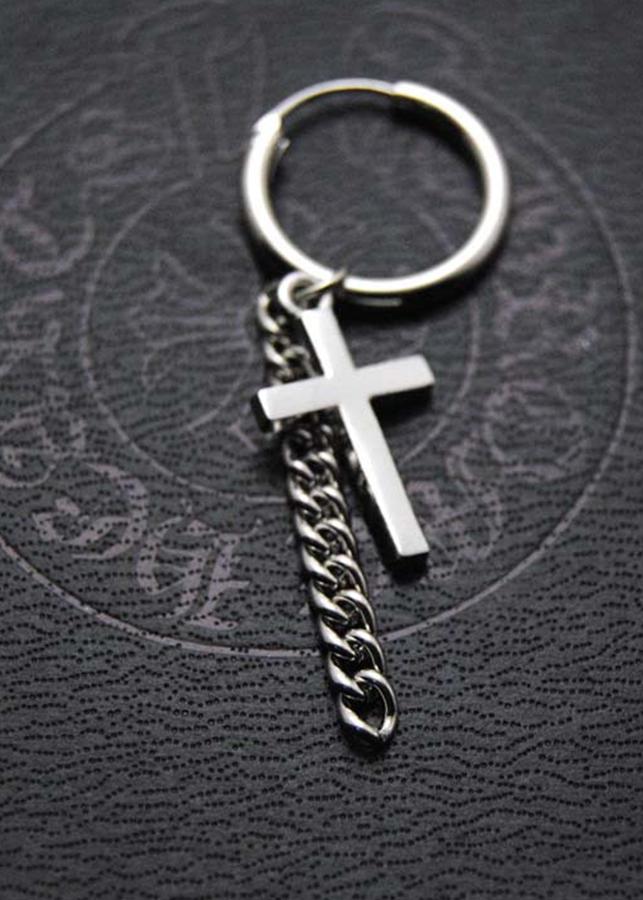 Khuyên tai nam nữ unisex g-dragon thánh giá vòng dây the ngầu style tnskt02