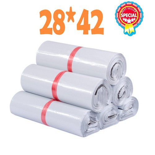 [Lấy mã giảm thêm 30%]Túi Nylon Đóng Hàng 28x42 Có Lớp Dán