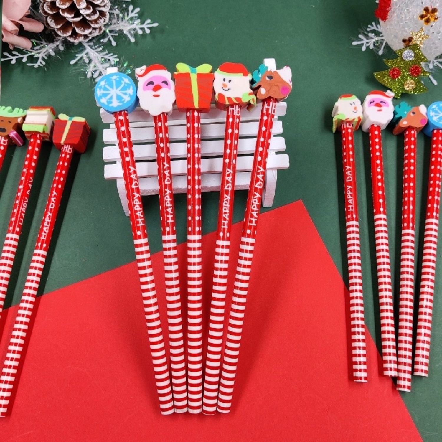 Bút chì đầu tẩy hình Noel/Giáng sinh