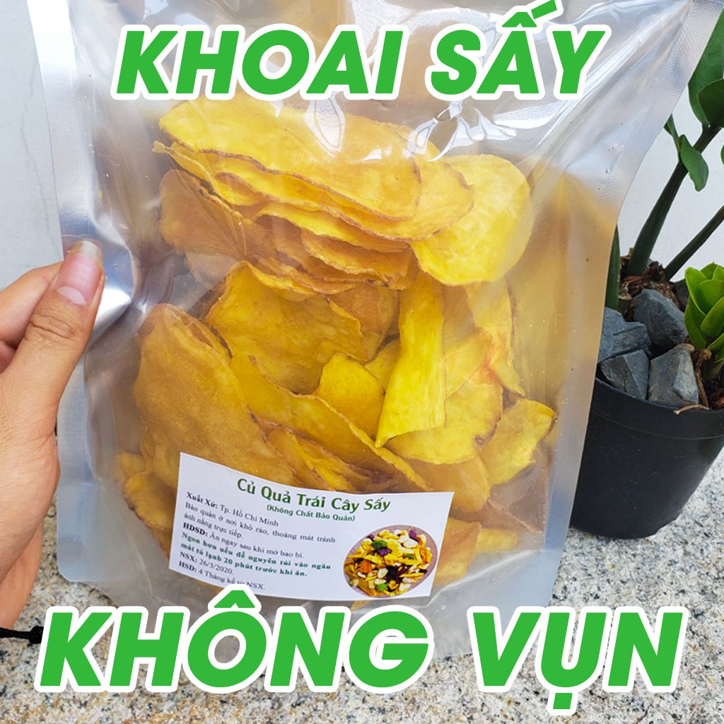 [HCM]Free Ship 50K - 1Kg Khoai Lang Sấy Mật Đà Lạt Nguyên Miếng - Hàng